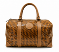 Fendi Zucca Coated Canvas Boston Bag