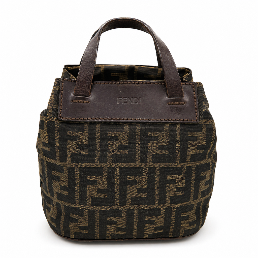 Fendi Zucca Mini Top Handle Bag – Brown