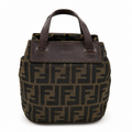 Fendi Zucca Mini Top Handle Bag – Brown