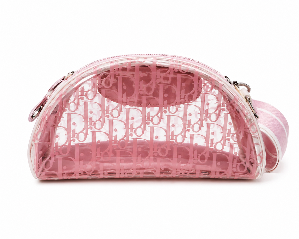 Christian Dior Pink Trotter PVC Saddle Bag (Crossbody)
