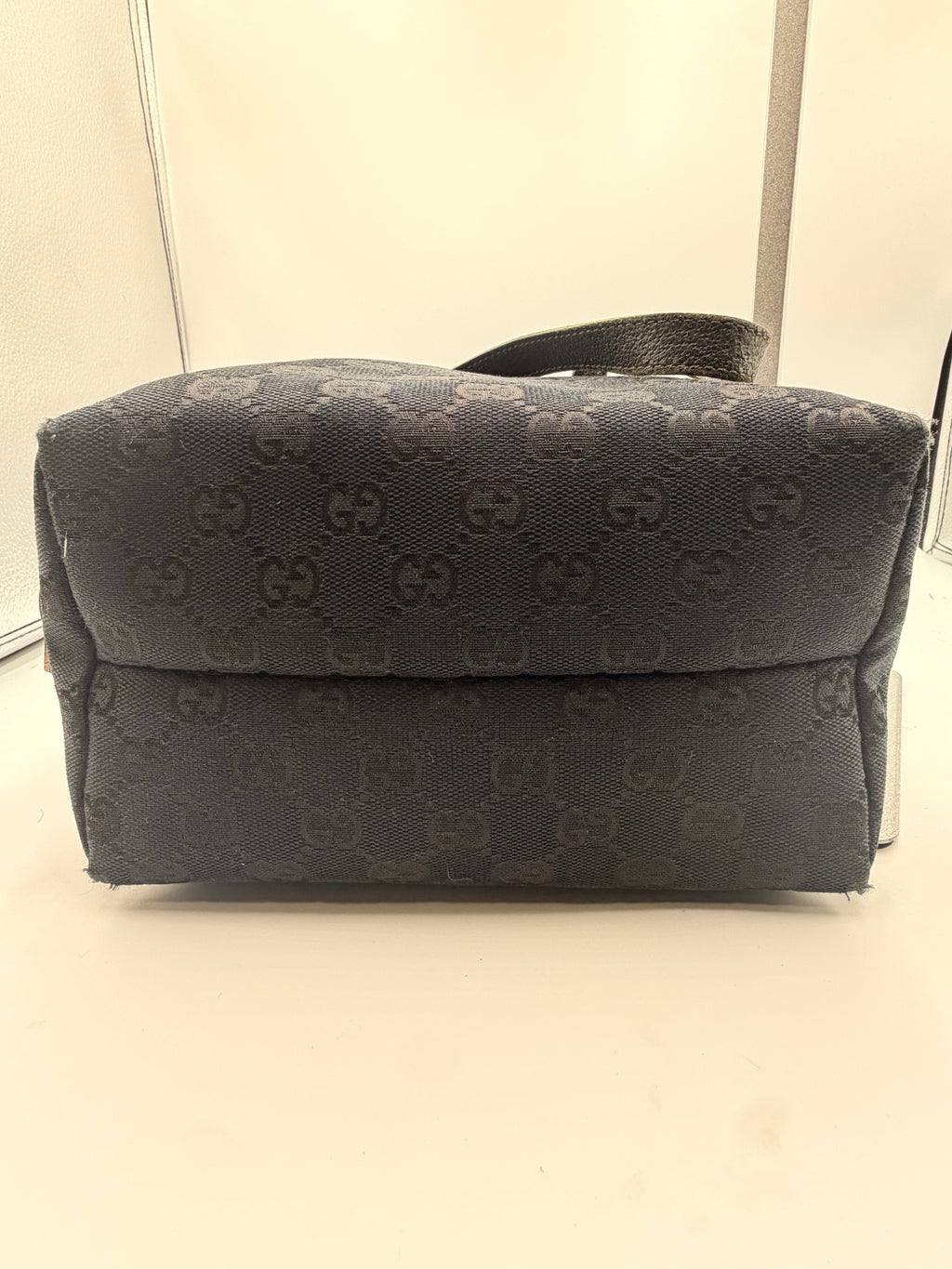 Black GG Monogram Mini Handbag