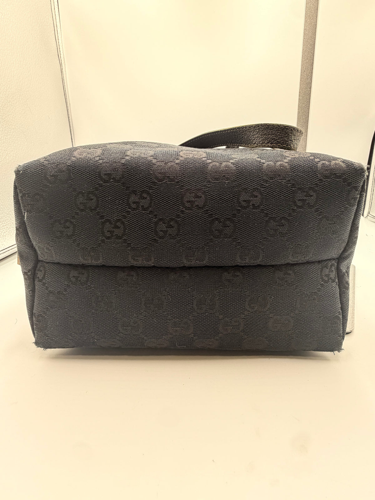 Black GG Monogram Mini Handbag