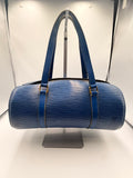 Louis Vuitton Blue Epi Leather Soufflot Shoulder Bag