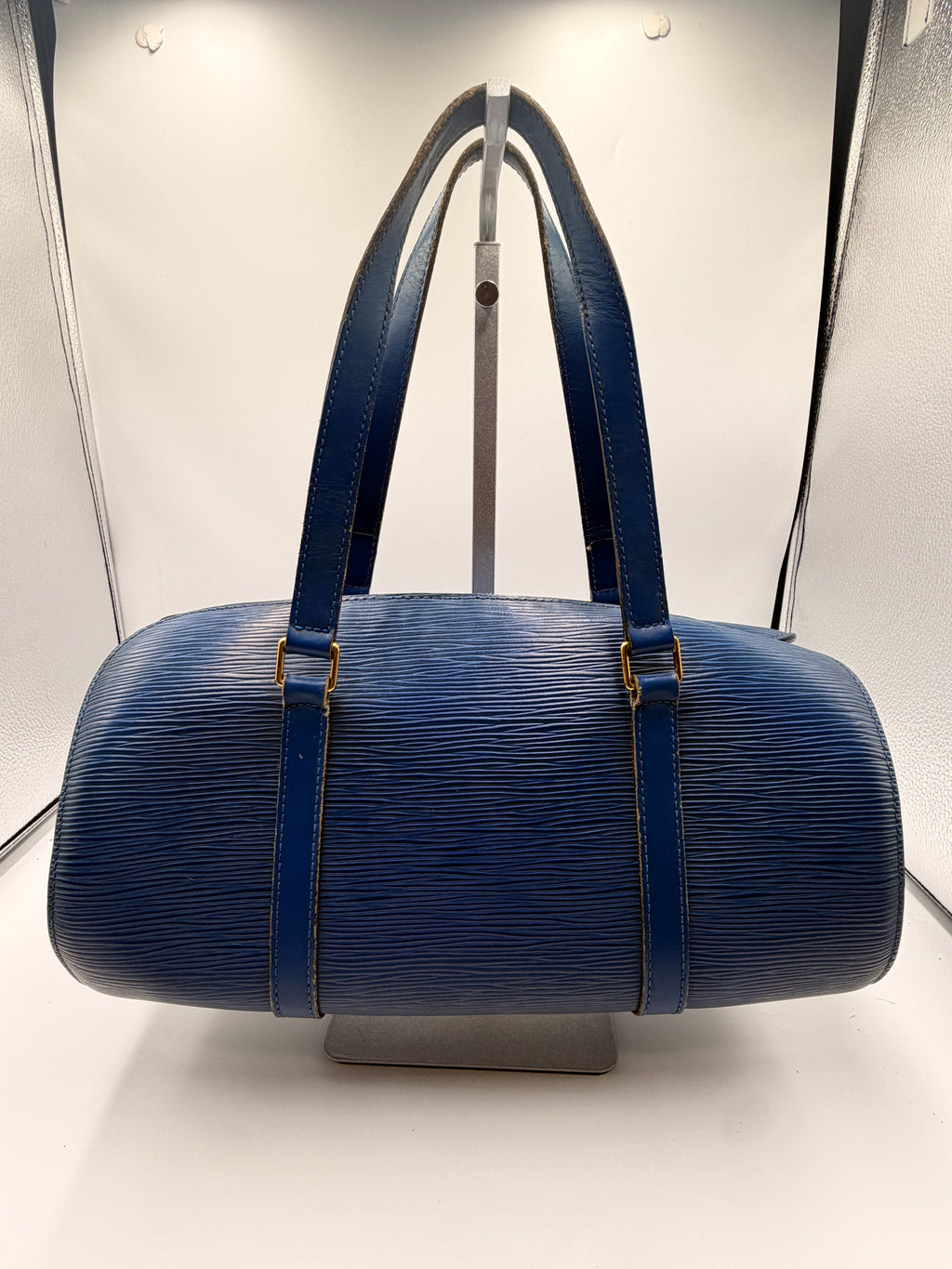 Louis Vuitton Blue Epi Leather Soufflot Shoulder Bag