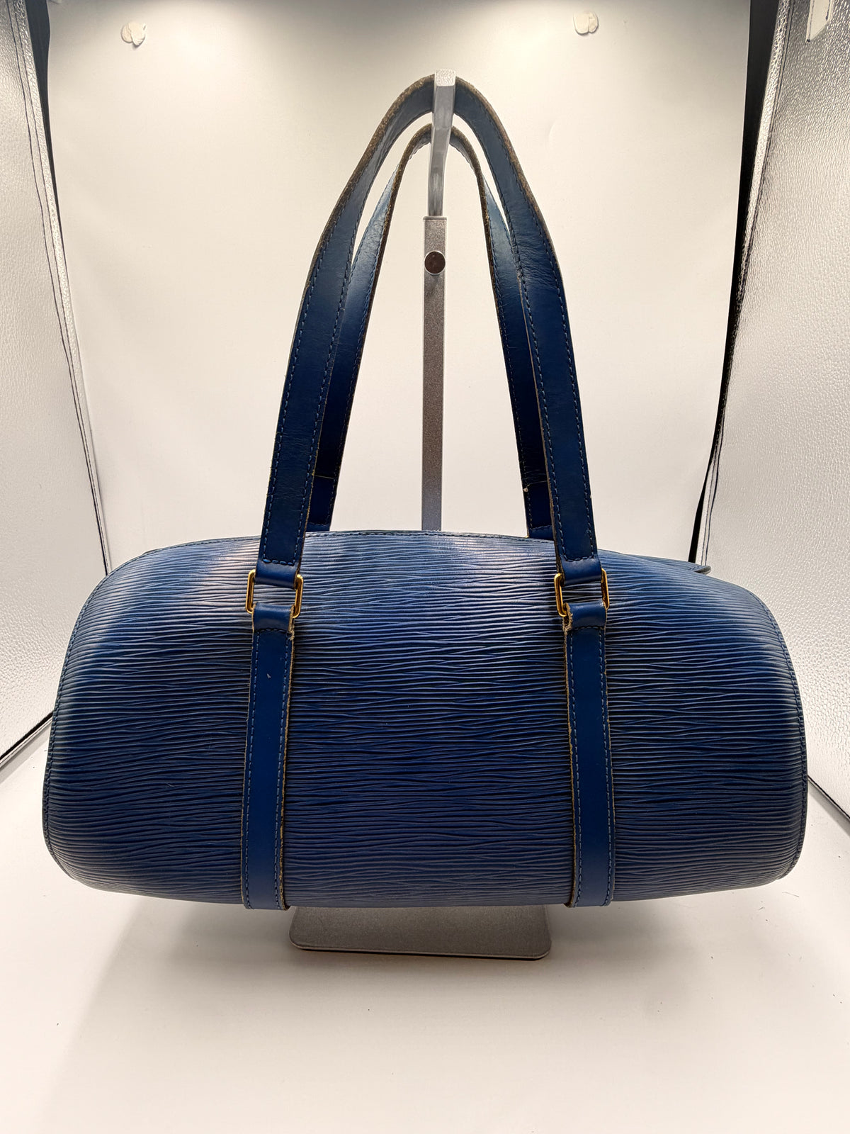 Louis Vuitton Blue Epi Leather Soufflot Shoulder Bag