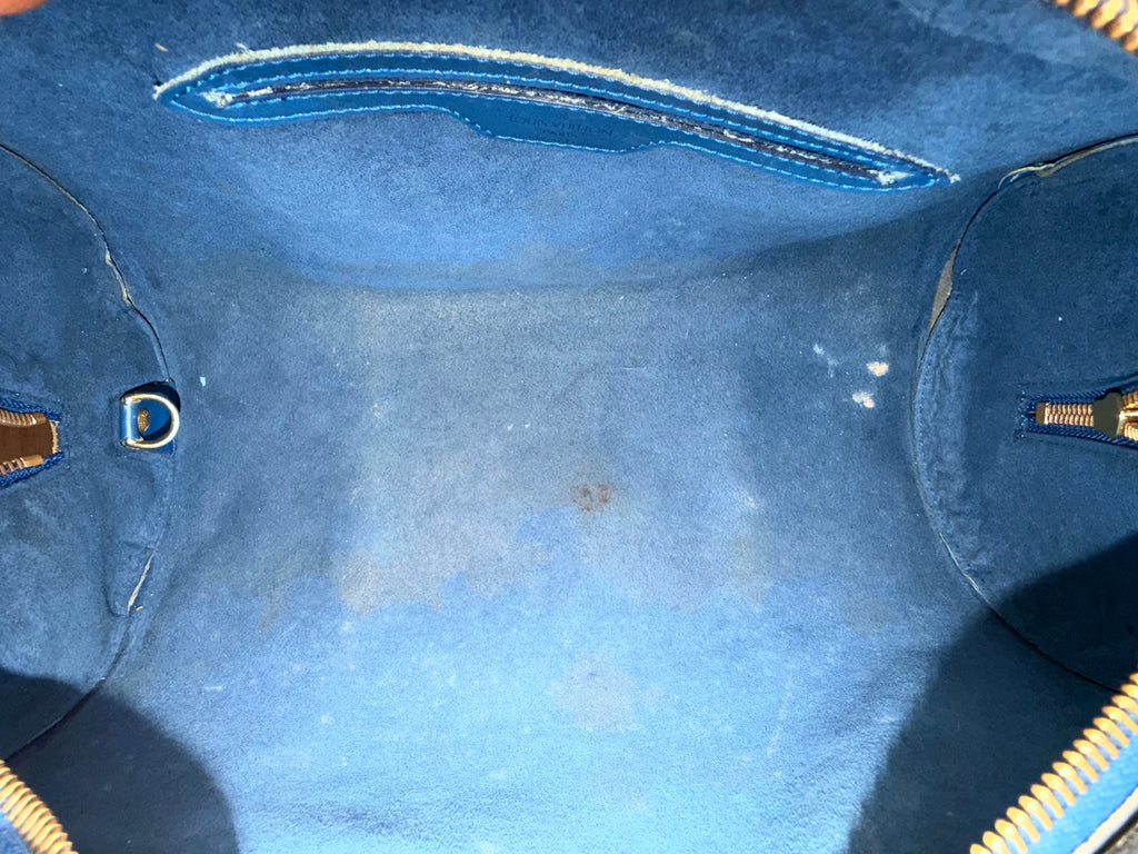 Louis Vuitton Blue Epi Leather Soufflot Shoulder Bag
