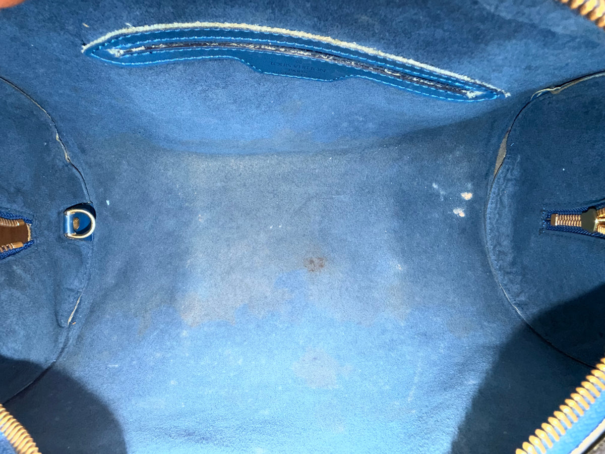 Louis Vuitton Blue Epi Leather Soufflot Shoulder Bag