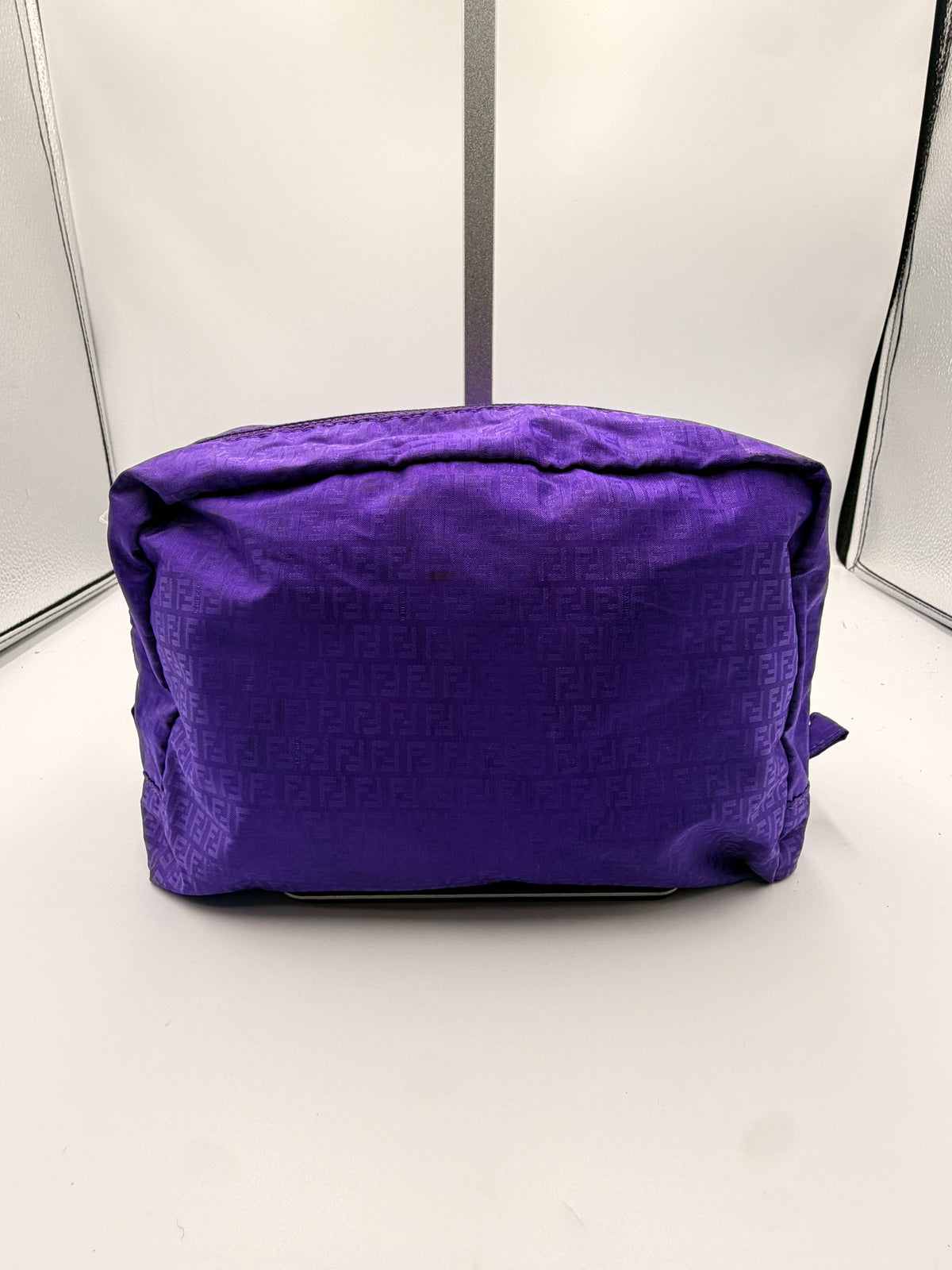 Fendi Purple Zucca Monogram Cosmetic Pouch