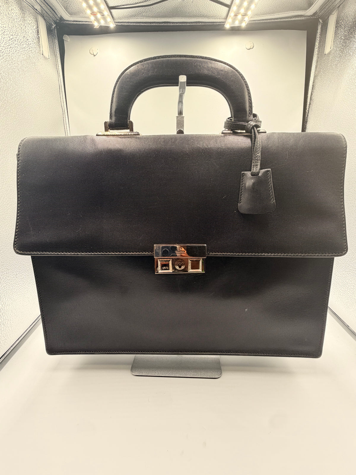 Gucci Black Structured Briefcase / Business Bag
