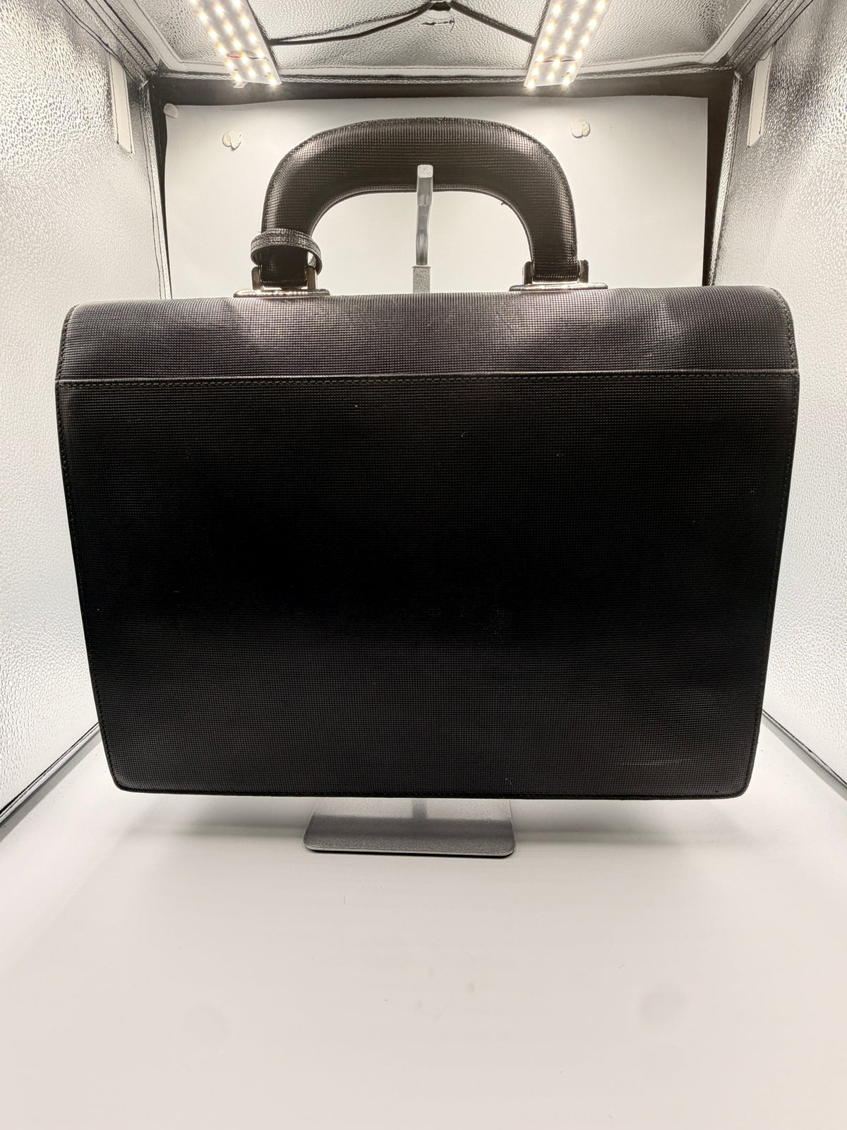 Gucci Black Structured Briefcase / Business Bag