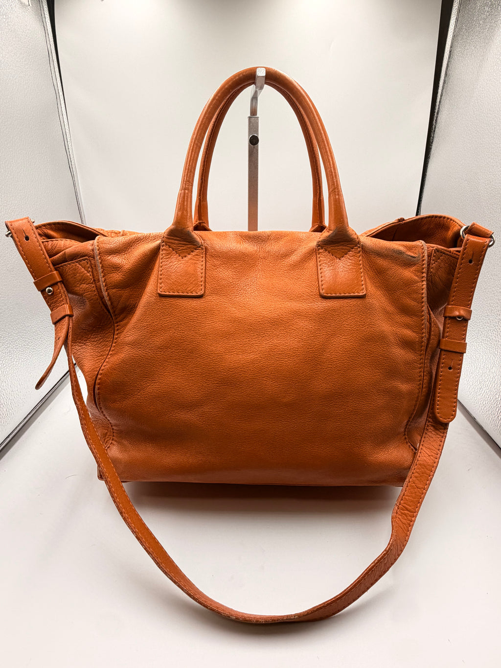 See by Chloé Cognac Brown Leather Satchel Shoulder Bag