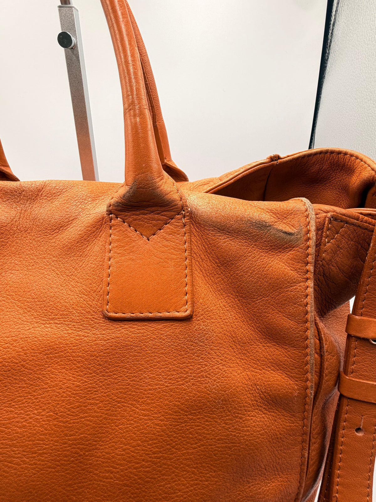 See by Chloé Cognac Brown Leather Satchel Shoulder Bag