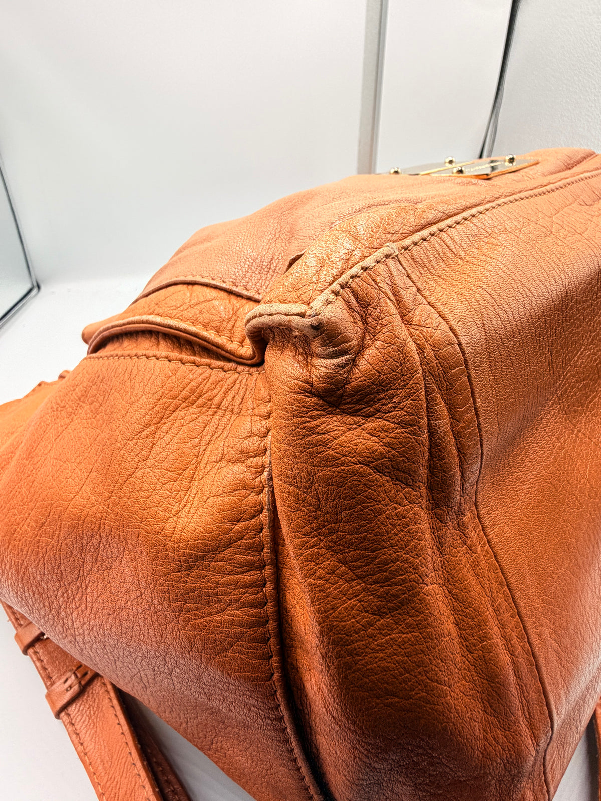 See by Chloé Cognac Brown Leather Satchel Shoulder Bag