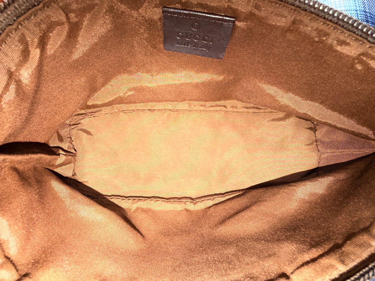 Gucci Vintage GG Monogram Mini Shoulder Bag – Tan & Brown