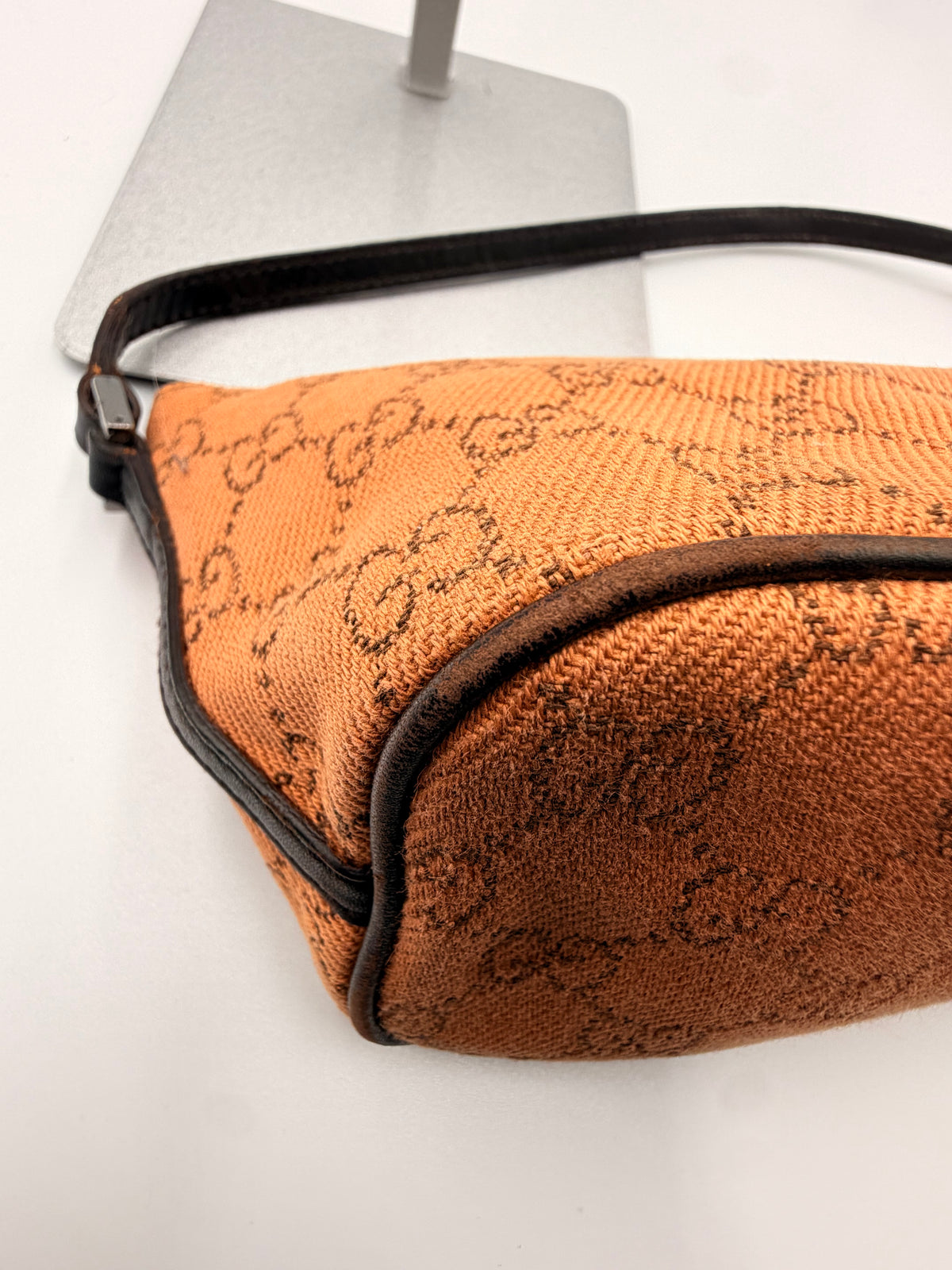 Gucci Vintage GG Monogram Mini Shoulder Bag – Tan & Brown