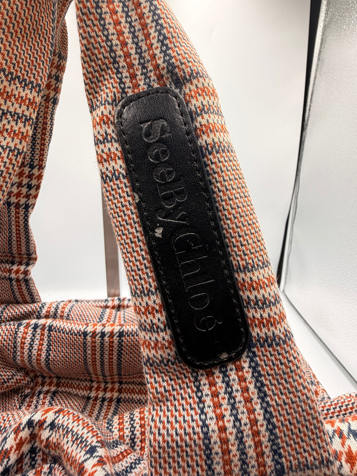 See by Chloé Plaid Shoulder Bag with Star Charms