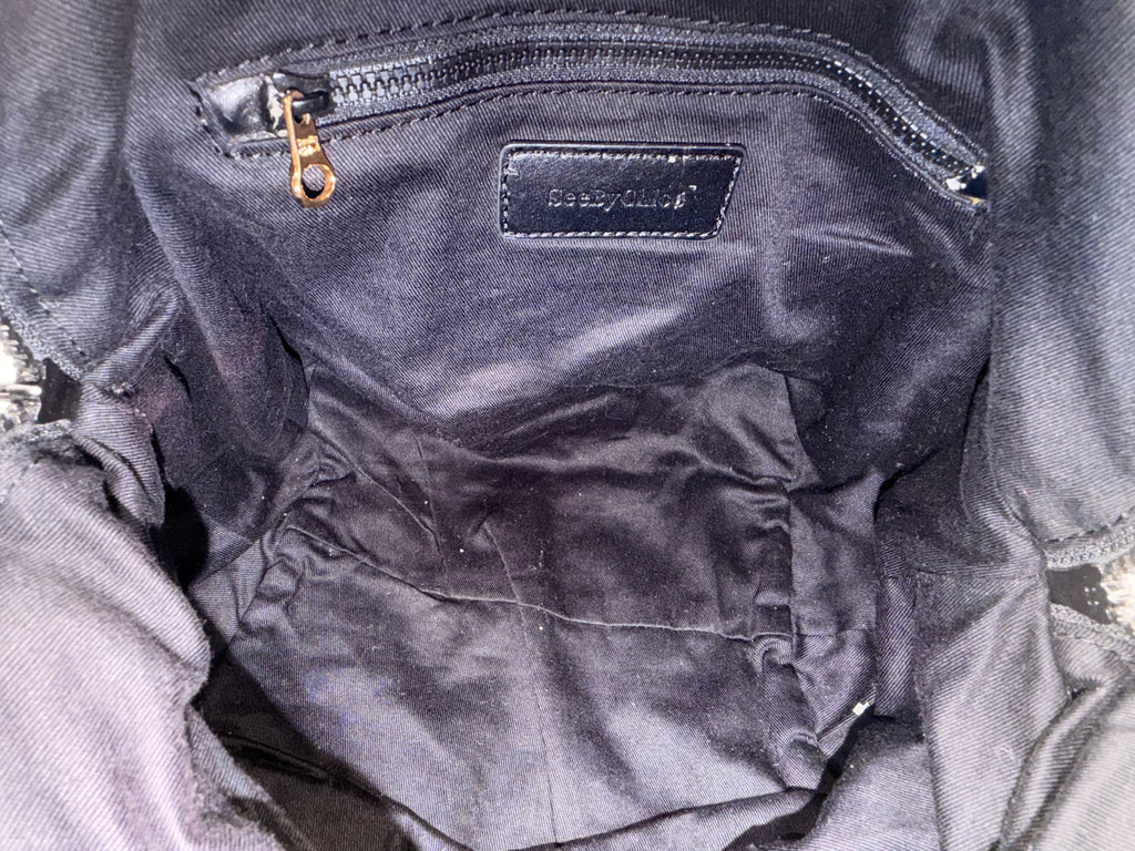 See by Chloé Plaid Shoulder Bag with Star Charms