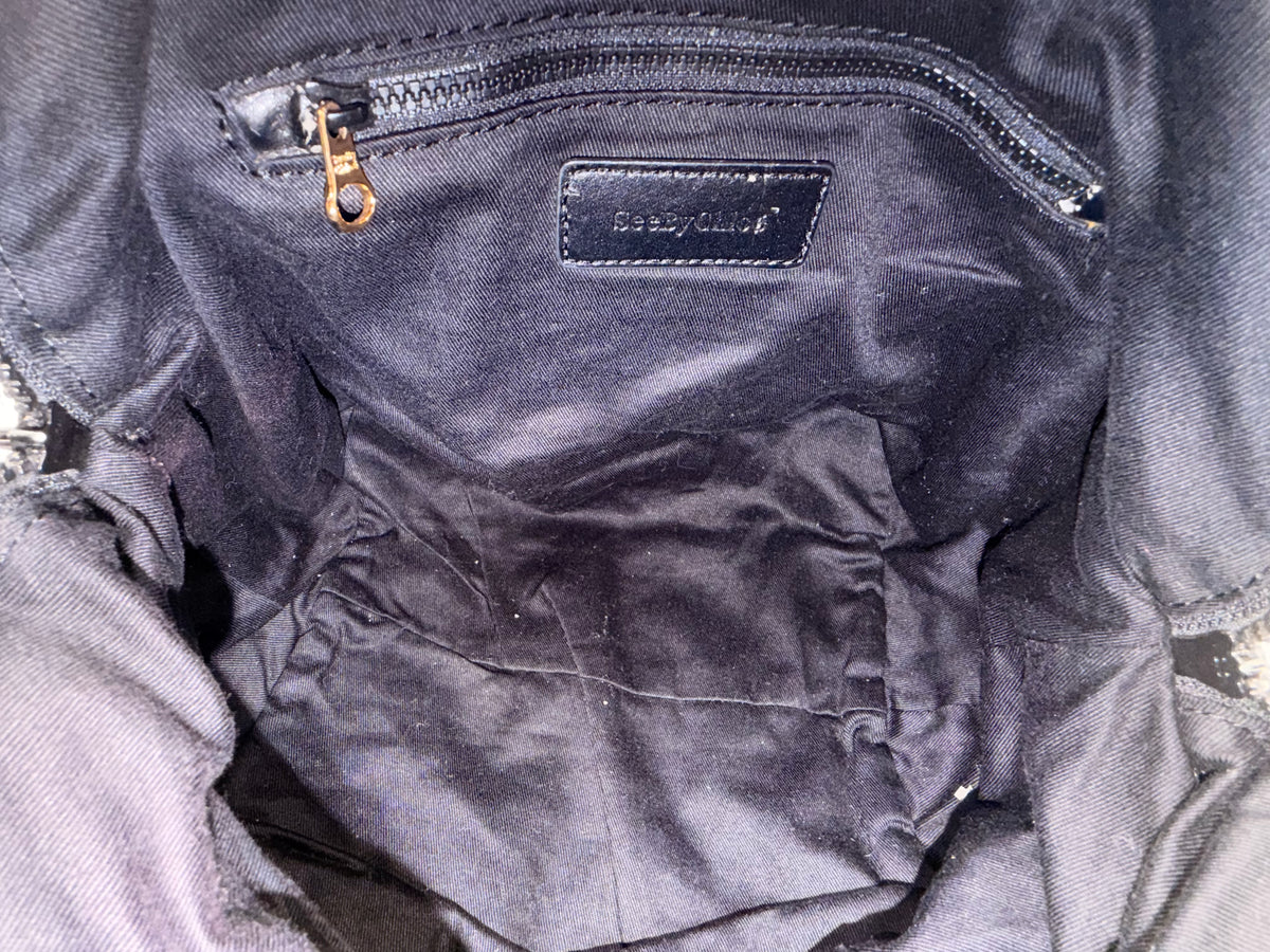 See by Chloé Plaid Shoulder Bag with Star Charms