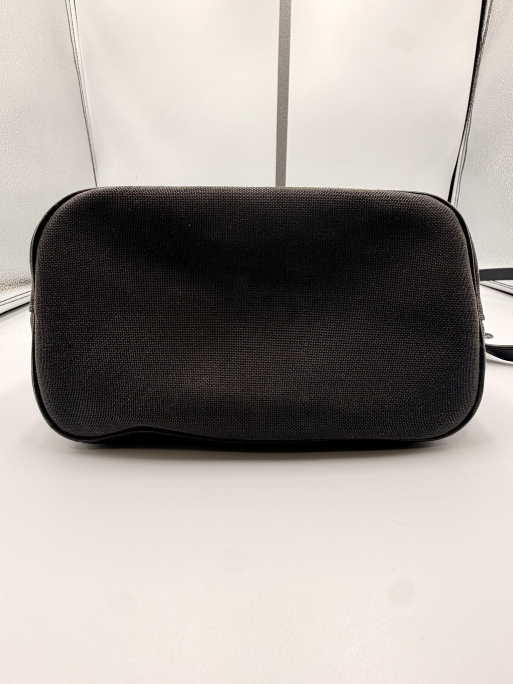 Prada Black Nylon Logo Bucket Bag