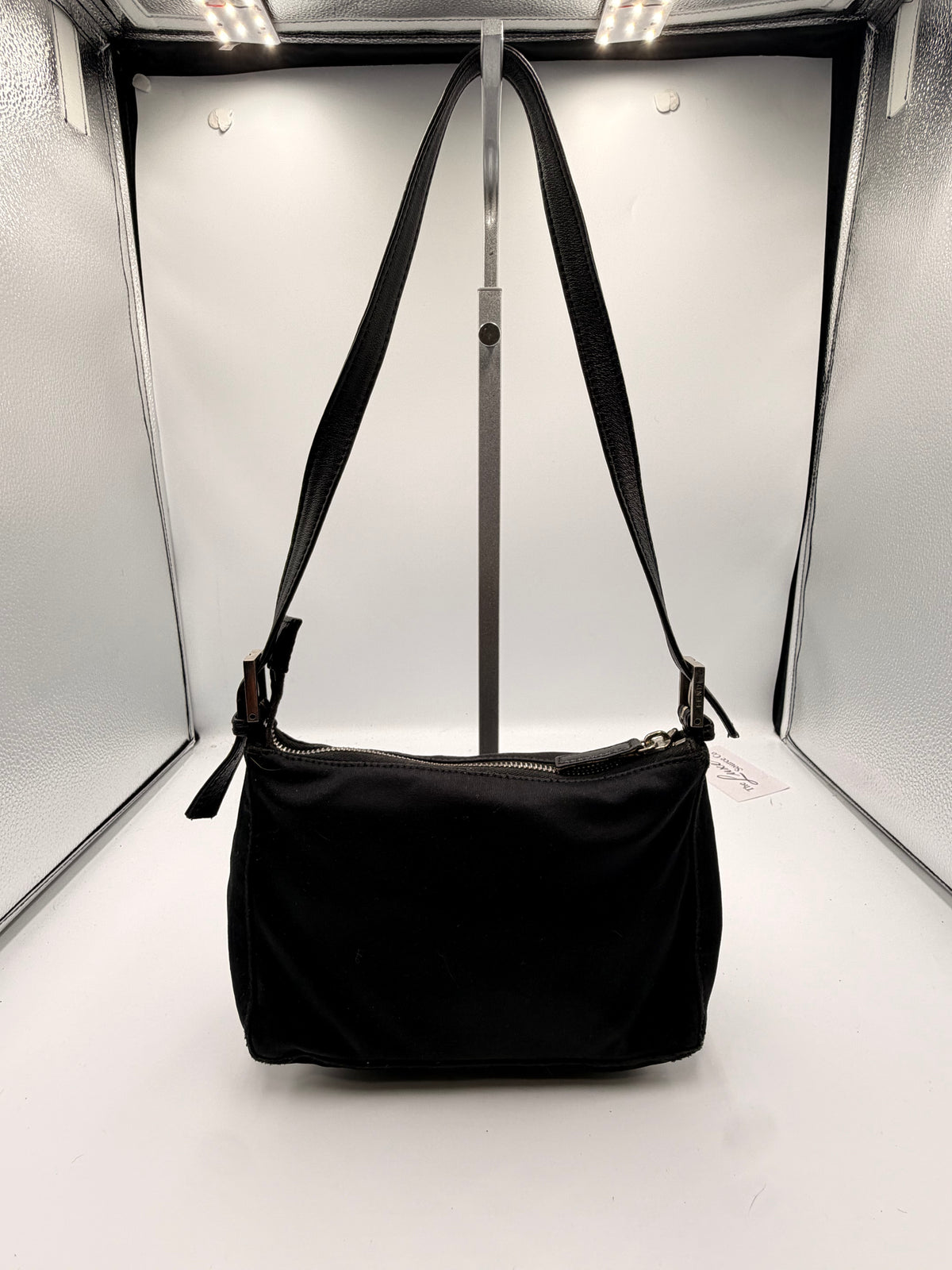 Fendi Black Nylon Mini Shoulder Bag