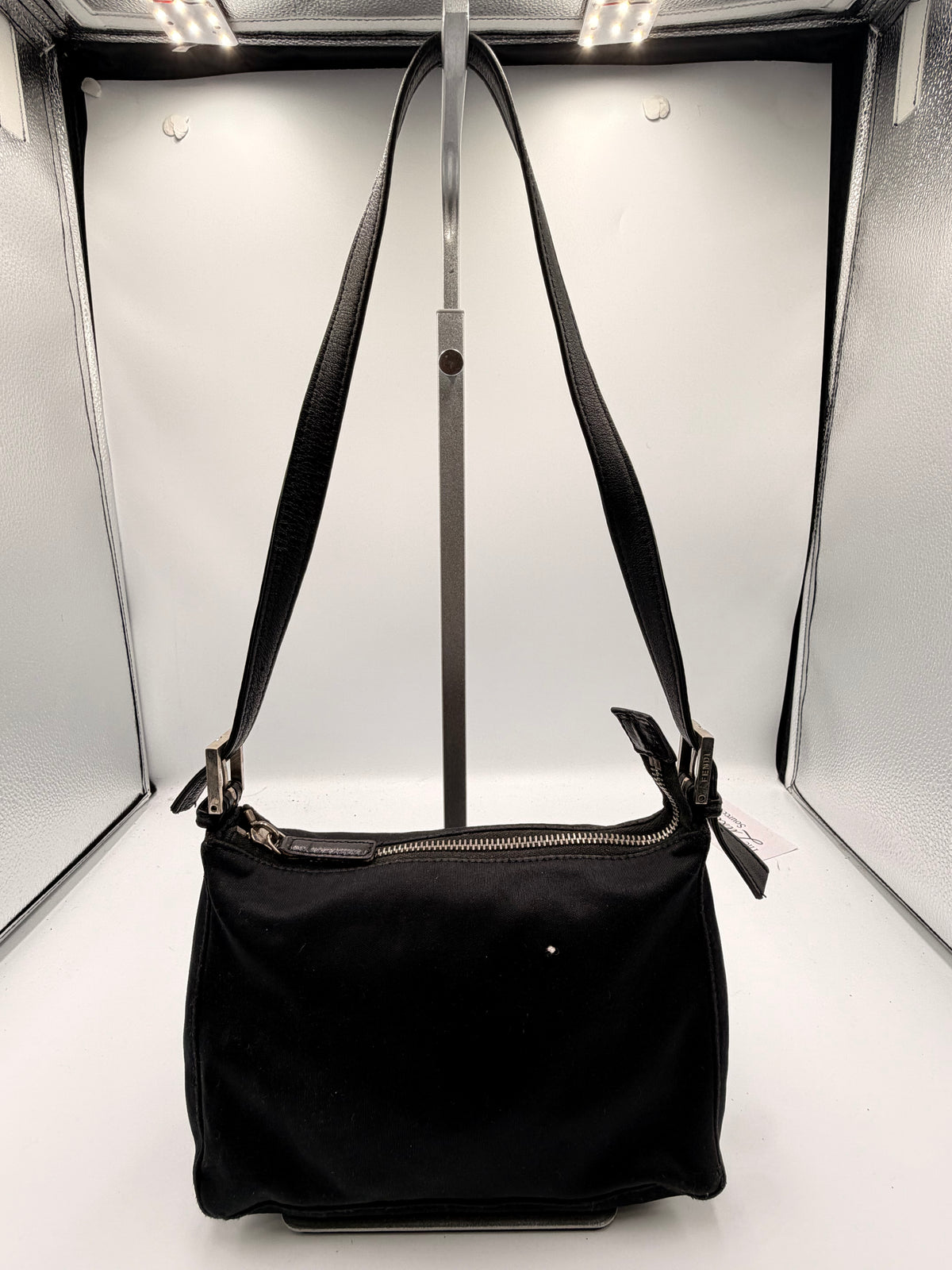 Fendi Black Nylon Mini Shoulder Bag