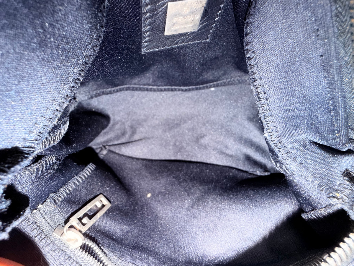 Fendi Black Nylon Mini Shoulder Bag