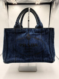Prada Canapa Denim Tote Bag – Dark Blue