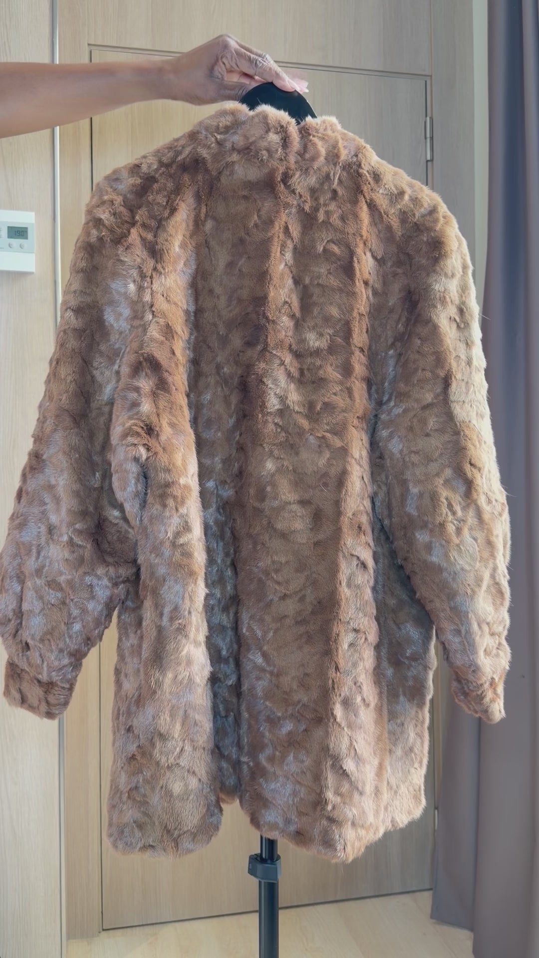 Vintage Tan Persian Lamb Fur Coat - Small- 025
