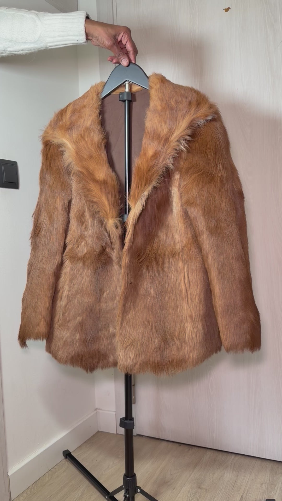 Vintage Sheared Mink Fur Coat (Brown) – Small/Medium