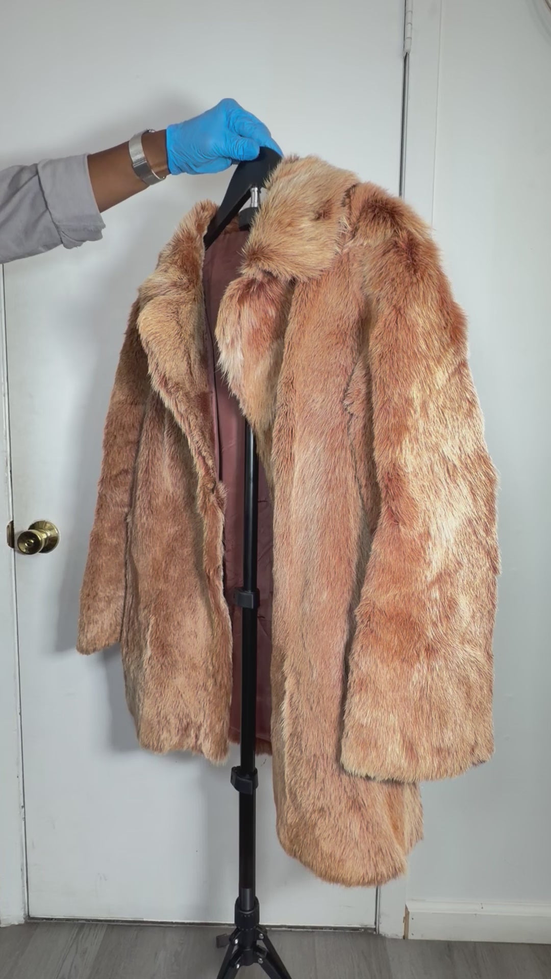 Vintage Natural Red Fox Fur Coat – Honey Cognac – XS/S 041