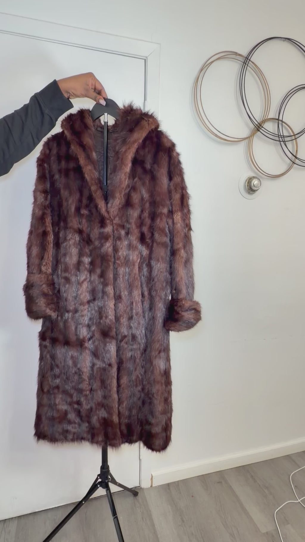Vintage Mink Fur Coat – Rich Brown (Medium)
