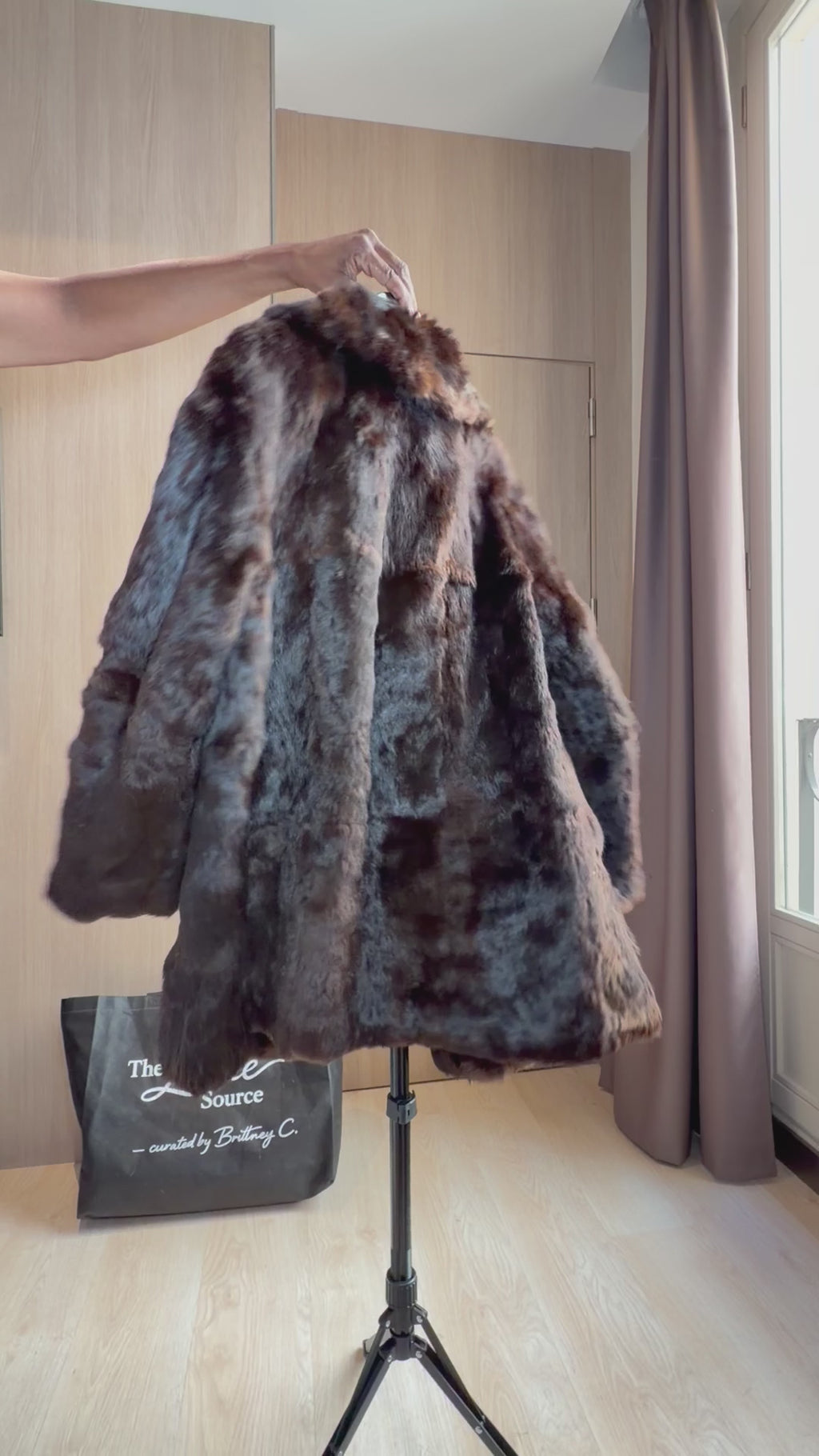Vintage Rabbit Fur Coat – L/XL - 044
