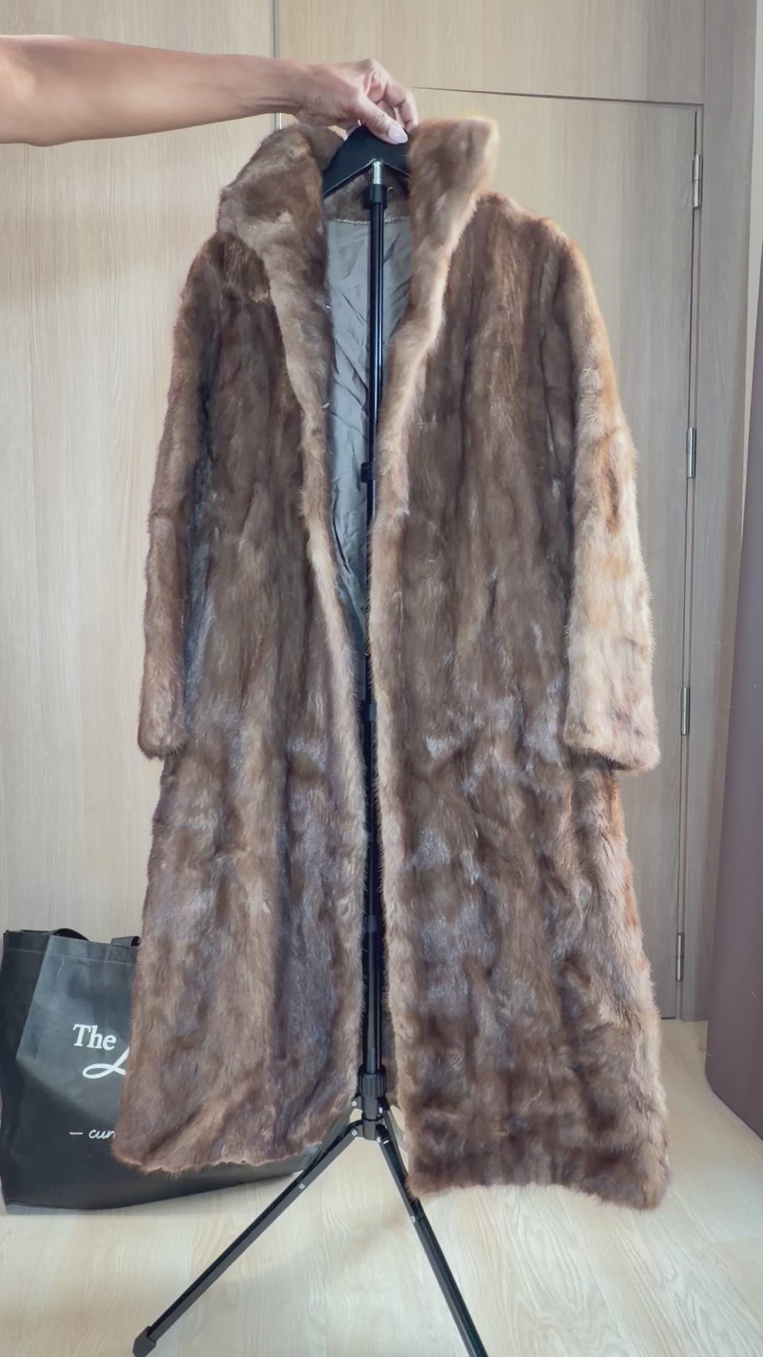 Vintage Brown Mink Fur Coat – M- 020