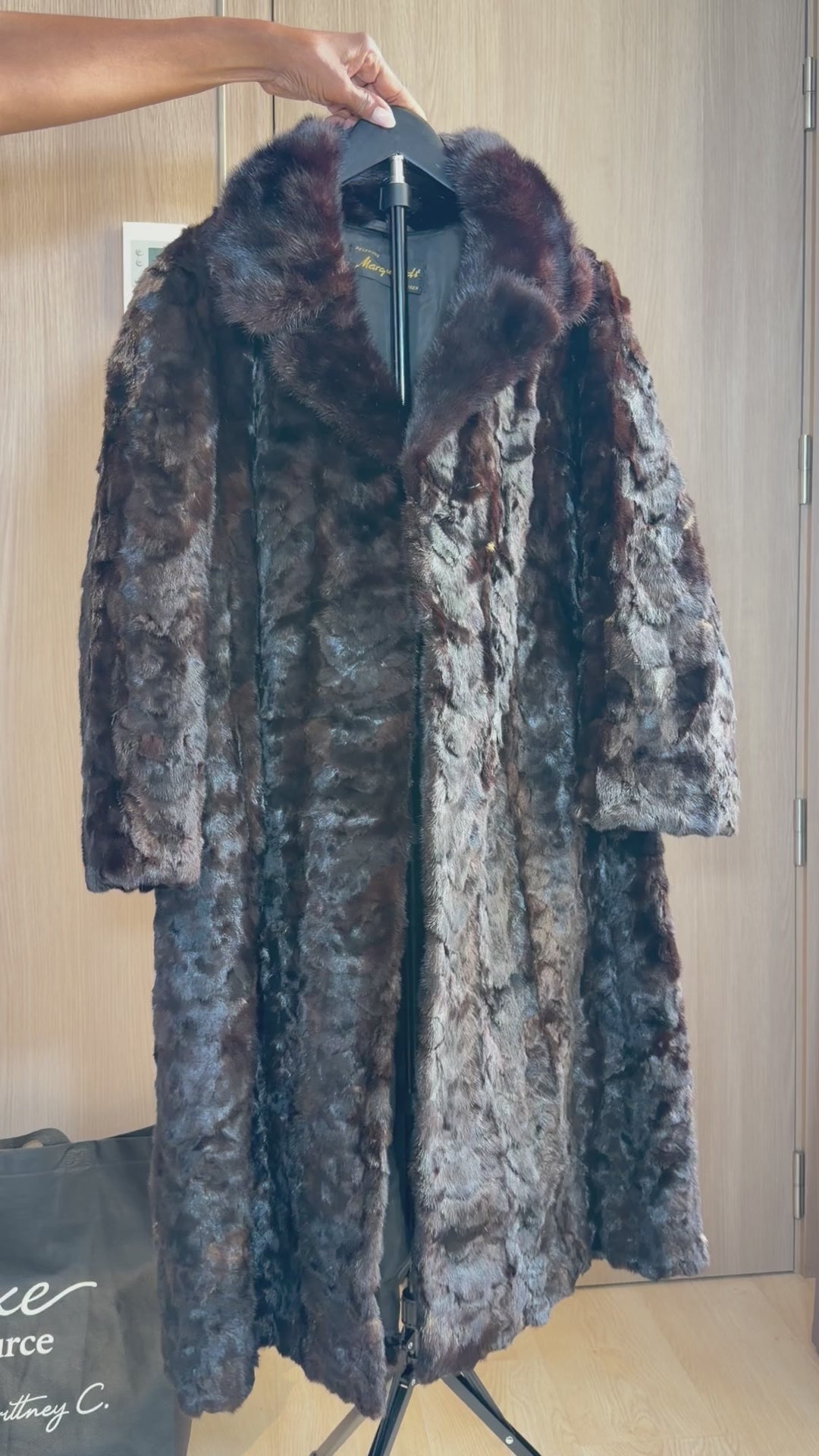 Vintage Persian Lamb Fur with Fox Collar - 2X - 005